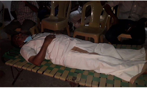 Almaya munnettam protest in front of mount st. Thomas