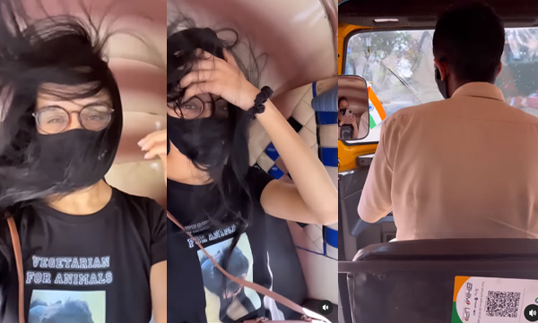 Sradha Kapoor travels in Autorickshaw