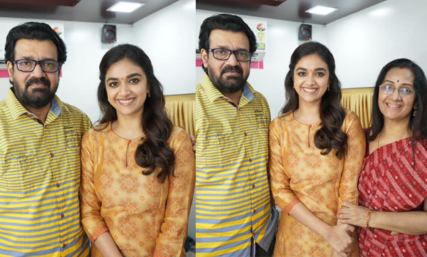 Shanker shares an adorable picture with Keerthy Suresh