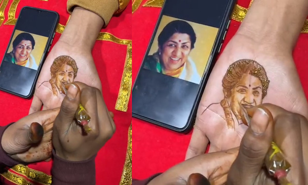 mehendi-artist-pays-tribute-to-lata-mangeshkar-in-a-new-way