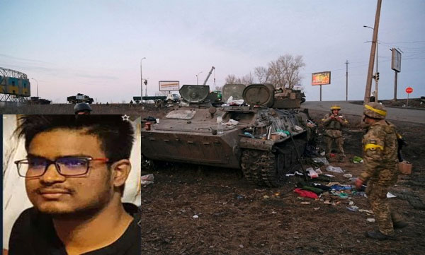 Indfian student lost his life in ukraine
