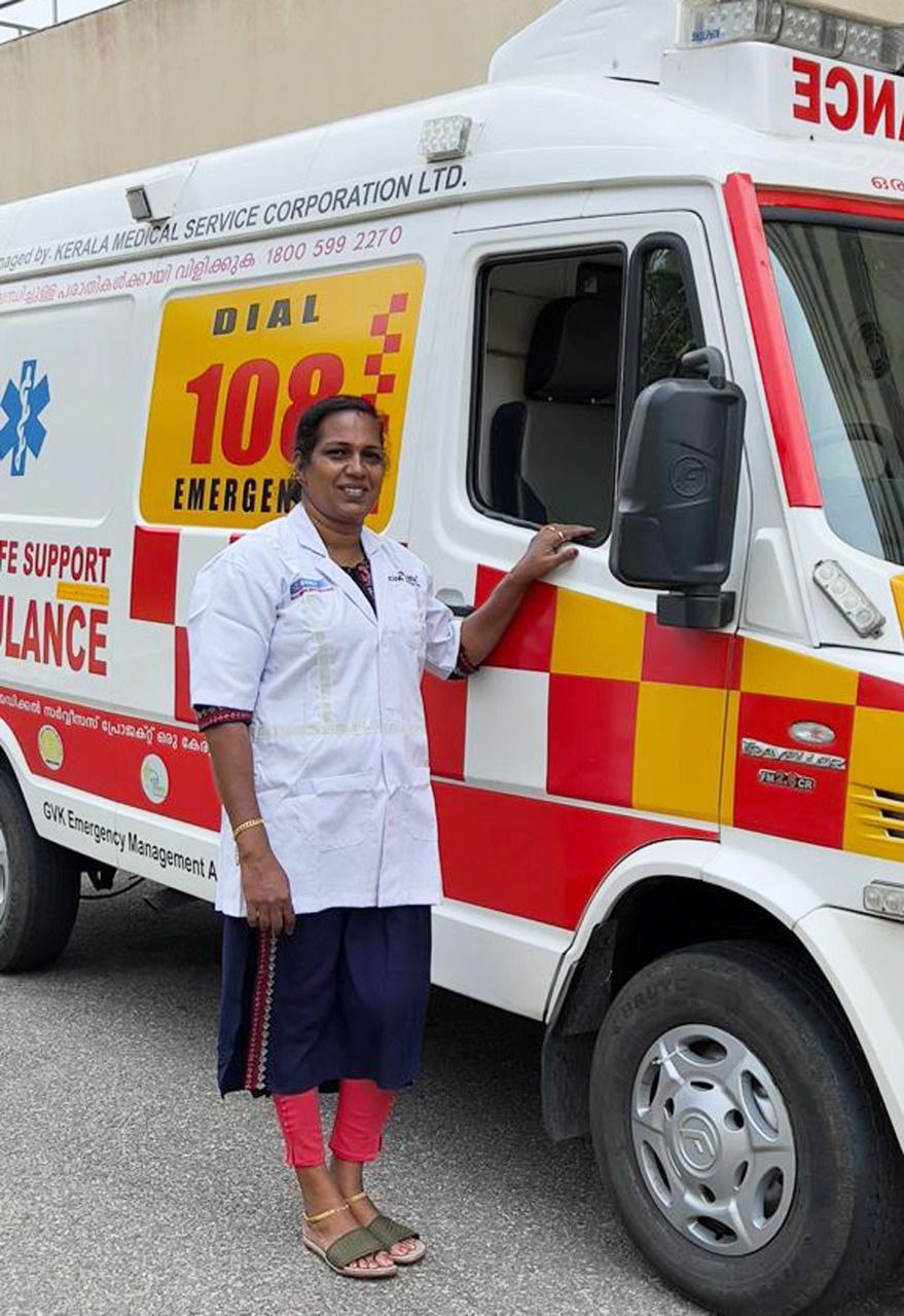 On- Women's- Day-Deepamol- will- drive-ambulance