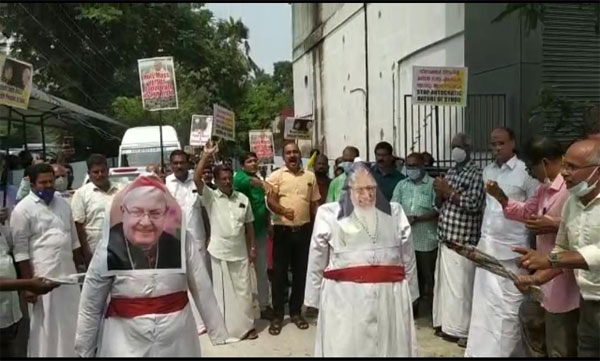 laity's protest in ernakulam