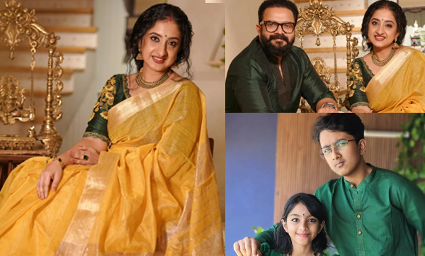 Saritha Jayasurya shares Vishu special pictures of her and family