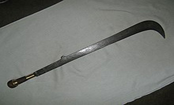 sword found in a car