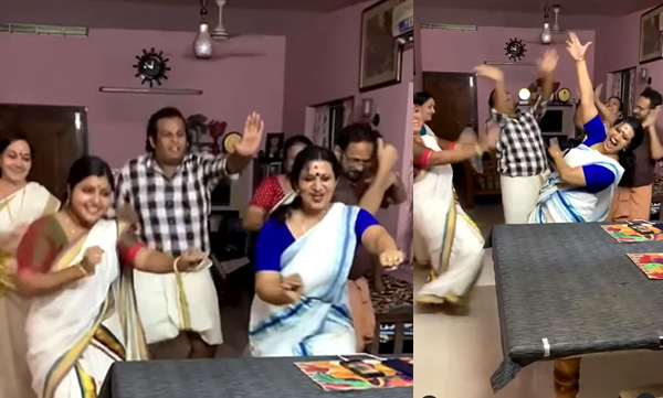 Devi chandana shares family dance together for kacha badam song