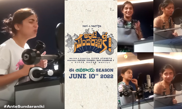 Nazriya shares her first dubbing experience in telegu movie