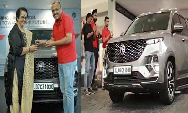 artist-mallika-sukumaran-bought-new-mg-hector-plus-suv-news