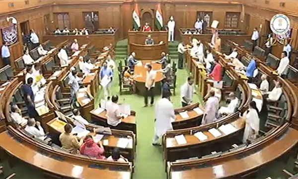 AAP, BJP Face-Off Ahead Of at Assembly