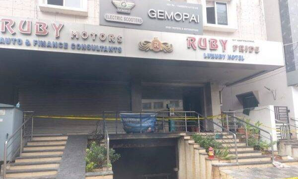 Eight people killed after fire breaks out in electric bike showroom at Secunderabad