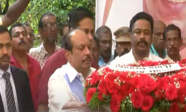 Last tribute to Kodiyeri at home