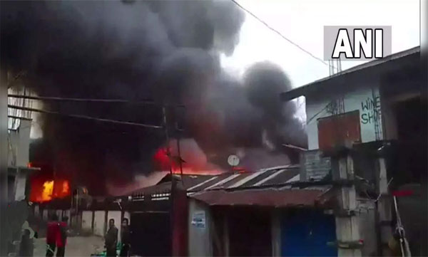 fire ravages Arunachal's oldest market; around 700 shops gutted