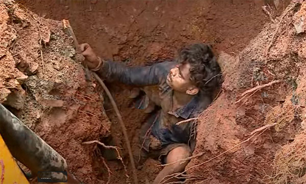 Soil erosion at kottayam; one trapped