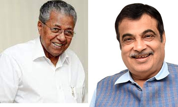 Union Minister Gadkari against pinarayi in parliament