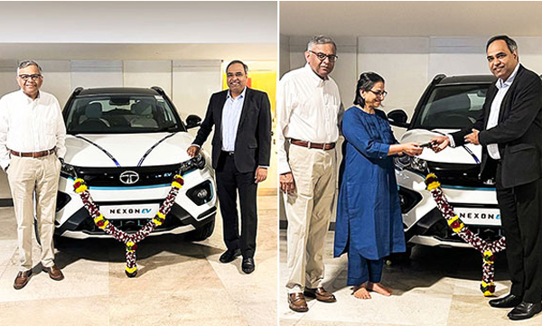 tata-motors-delivered-50000th-nexon-electric-suv-to-tata-group-chairman