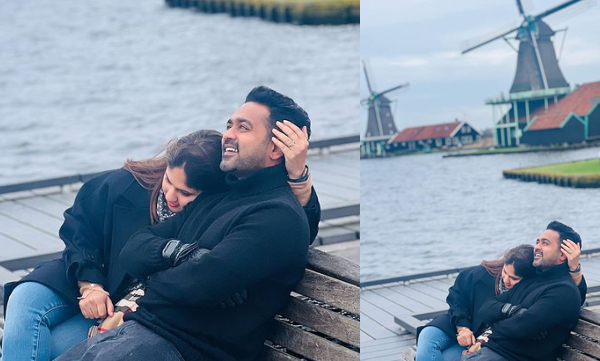 Asif Ali shares a romantic picture with wife sama and asks fans if they have fallen in love in amsterdam