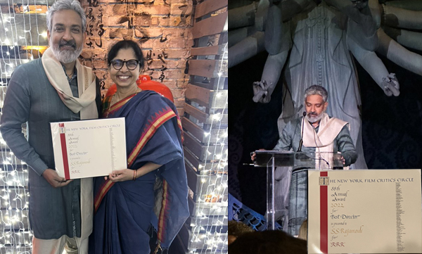 S S Rajamouli recieves his first International Award