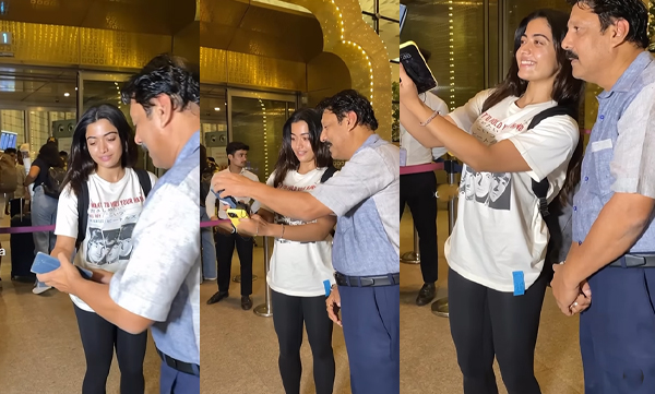 Rashmika Mandana takes selfie with fan, video goes viral