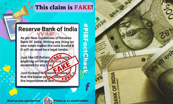 Does writing anything on the bank note make it invalid ?