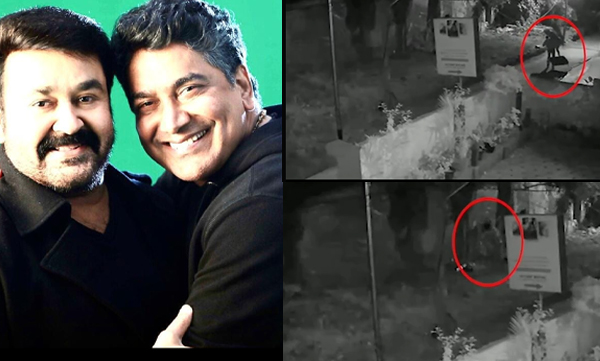 Odiyan statue steals by a theif, CCTV video shared by VA Sreekumar