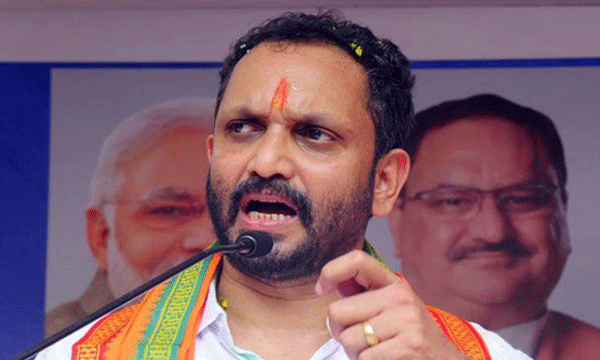 crime branch filed crim file against BJP president k surendran