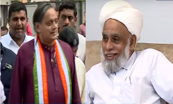 Sashi Tharoor meets Samasta leaders