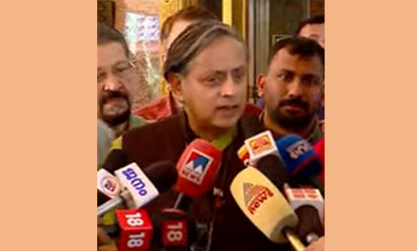 Sashi Tharoor on CM remarks 