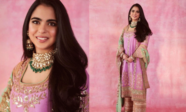 isha-ambani-is-the-epitome-of-elegance-in-a-purple-and-green-salwa