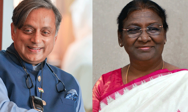 Sasi Tharoor expressed his displeasure with the President's policy in announcement speech