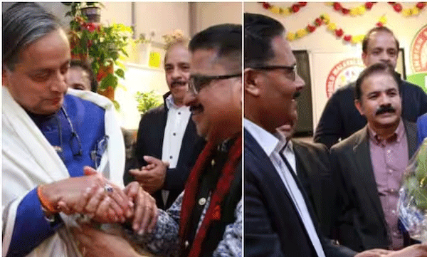Tharoor received a grand reception in Vienna and took the stage in different languages