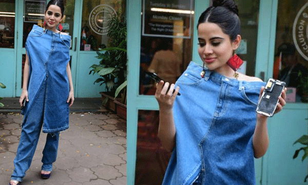 Urfi Javed make a quirky twist that denim jeans as tops, picture goes viral