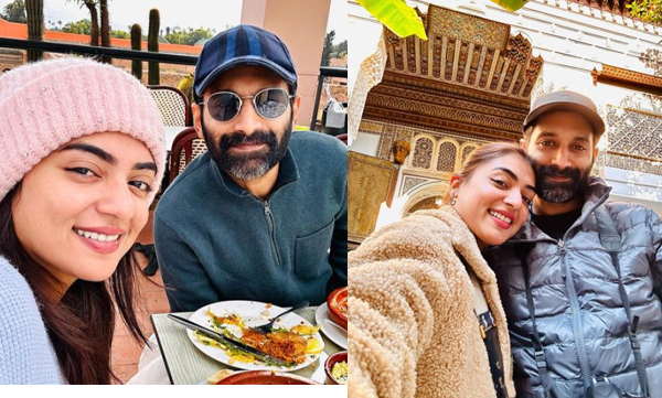Nazriya shared pictures of her vacationing together in Morocco with Fahadh, pictures trending