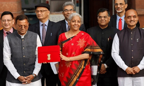 Finance Minister Nirmala Sitharaman wore while presenting the budget