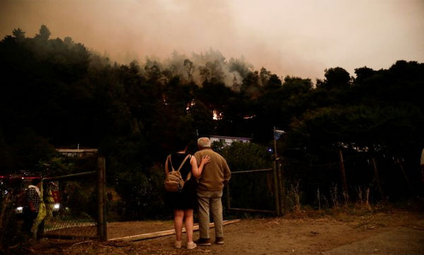 Wildfire; 13 died in Chile
