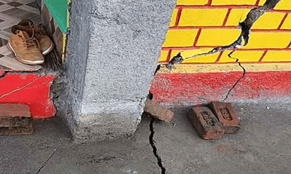 Cracks Develop  In Jammu And Kashmir's Doda