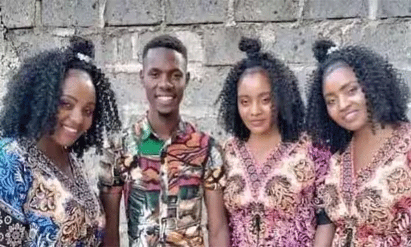 We three are we have  one: three sisters loved one man: the young man married all three