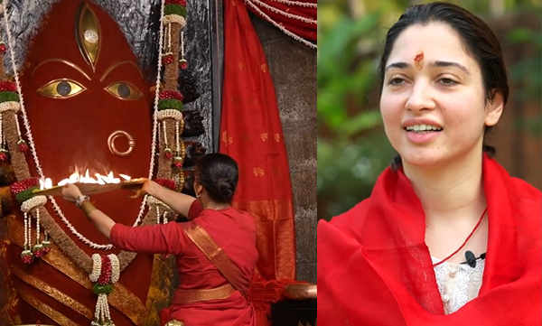 Tamannaah Bhatia in Linga Bhairavi Devi Temple (Image Source: Instagram)