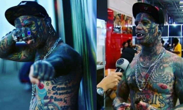 More than 1500 tattoos on the body; And the young man who split his hands through surgery