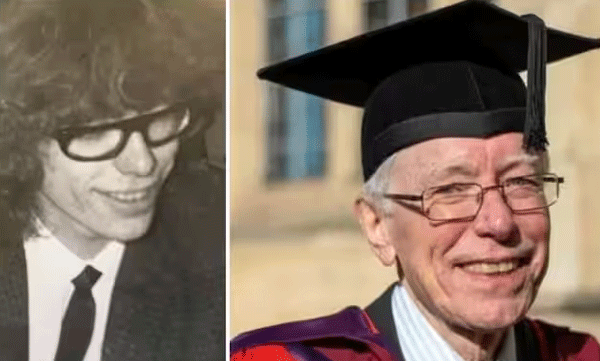 After 50 years of research, the 76-year-old earned his Ph.D