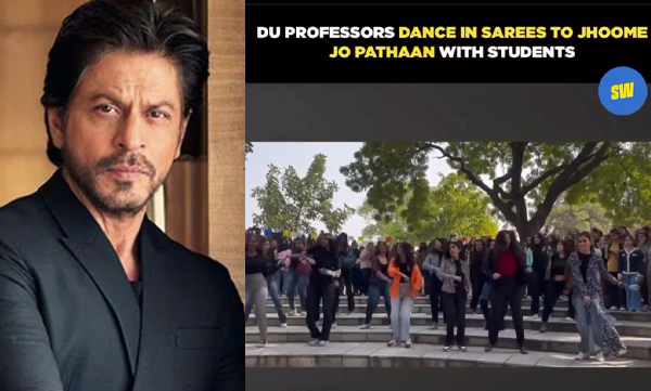Shah Rukh Khan shares a video of students along with teachers who dances for Pathaan Song