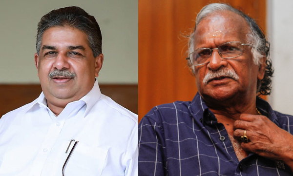 Saji Cheriyan sing song infront of sreekumaran thampi