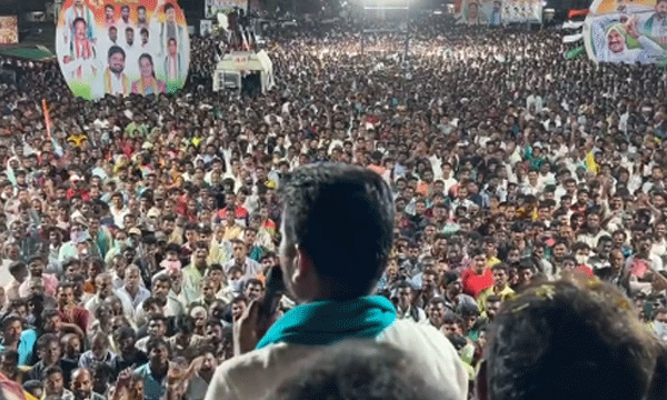 Tomatoes, eggs hurled at Telangana Congress chief Revanth Reddy