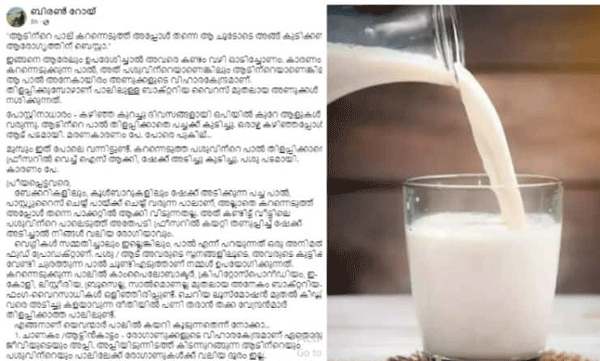 Drinking cow's and goat's milk immediately after milking can cause health problems