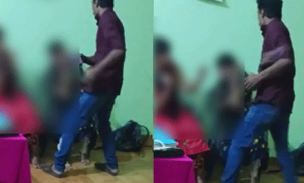 The woman was locked in a room and beaten up for asking for salary