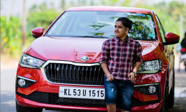 actor-sooraj-thelakkad-buys-new-skoda-slavia-sedan-sooraj-thelakkad-skoda-slavia