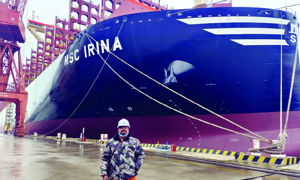 malayalee is the captain of largest container ship