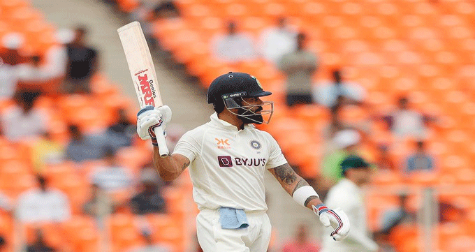India bowled out for 571 in Ahmedabad Test; Kohli lost double century