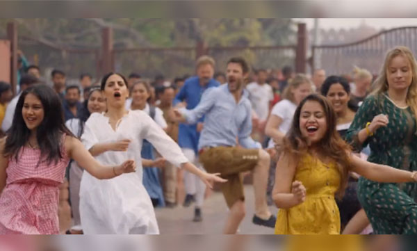 German Embassy staff with Natu Natu song dance challenge