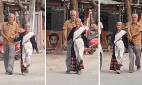 The caring touch of love; Viral video