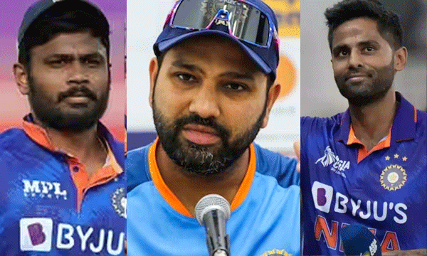 rohith sarma prefer suryakumar yadav insted of sanju